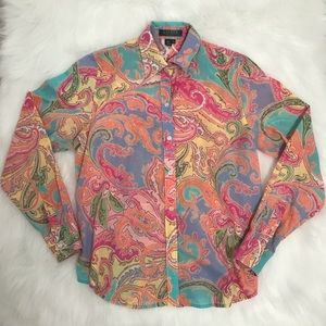 RALPH LAUREN Women’s Petite Button Down Shirt